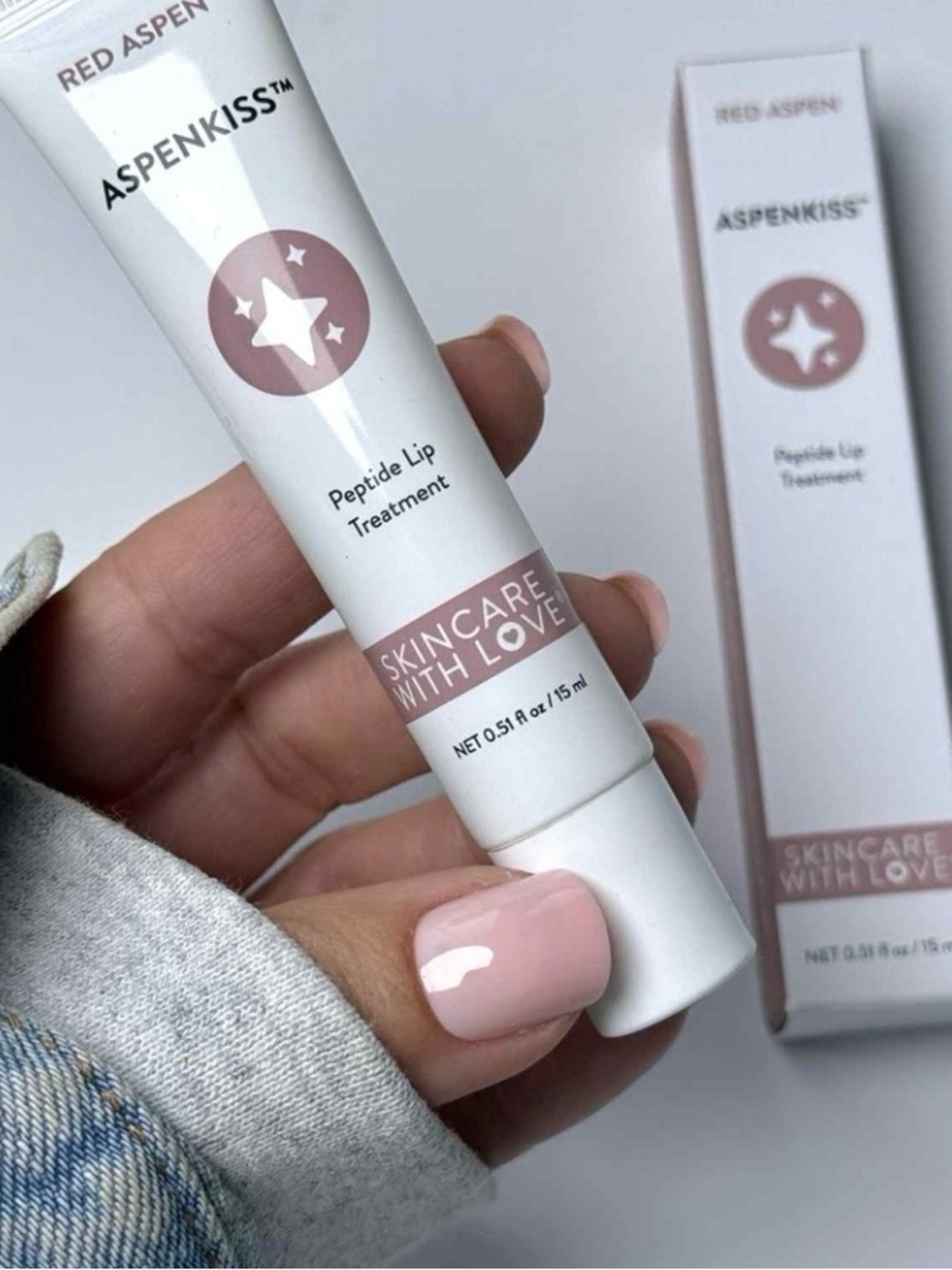 ASPEN-KISS Peptide Lip Treatment - Red Aspen (Creamy Pink)